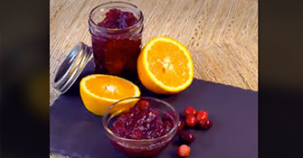 Recette : Gele de cranberries pour les ftes