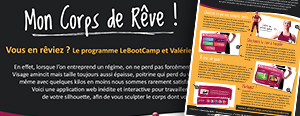 Application Mon Corps de Rêve (Novembre 2012)